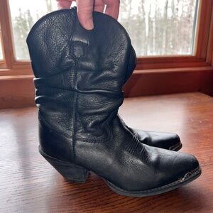 Durango Black Heeled Boots with Classic Western Style